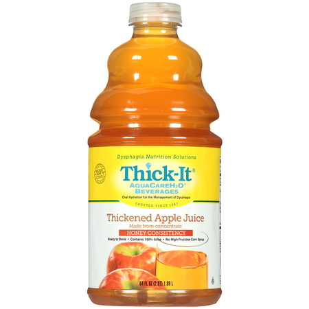 THICK IT CLEAR ADVANTAGE Carbohydrate & Thickened Apple Juice, Honey Consistency 64 fl. oz., PK4 B456-A5044